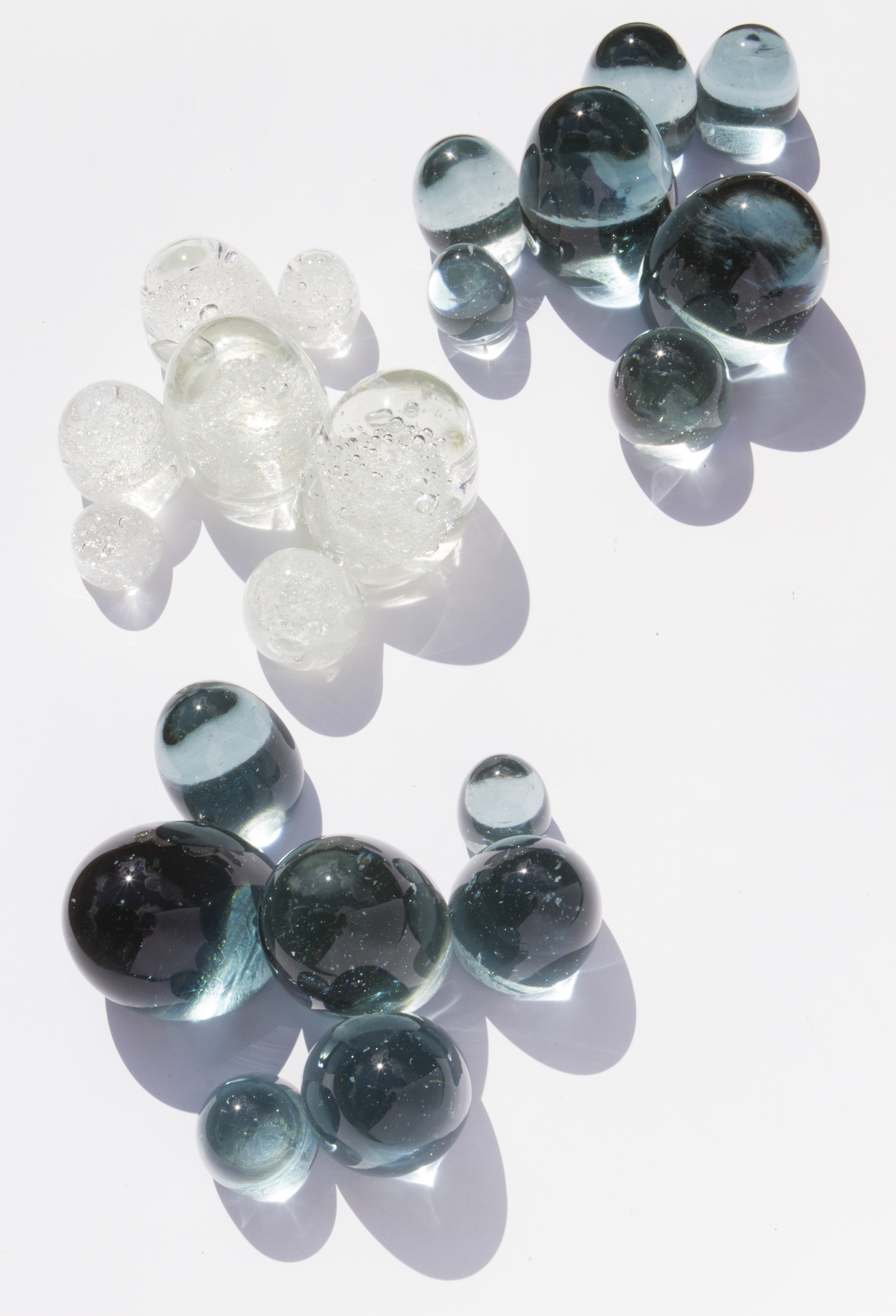 Blue sequence and sequence with bubbles, 2020