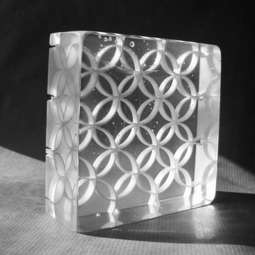 Optisk Blok med geometrisk mønster